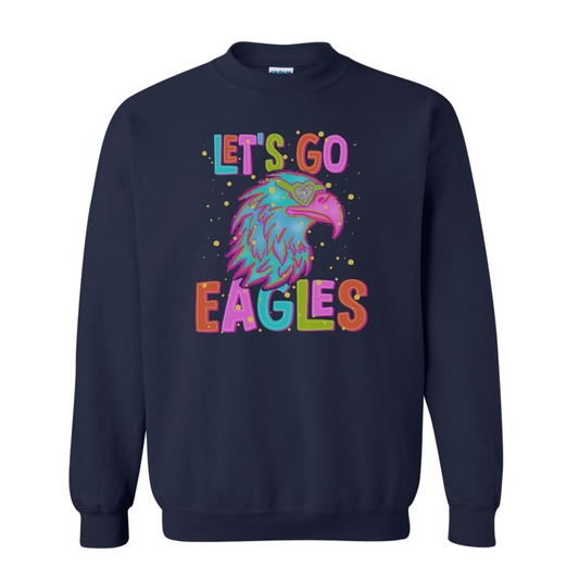 Bright Splatter Let’s Go Eagles on Navy