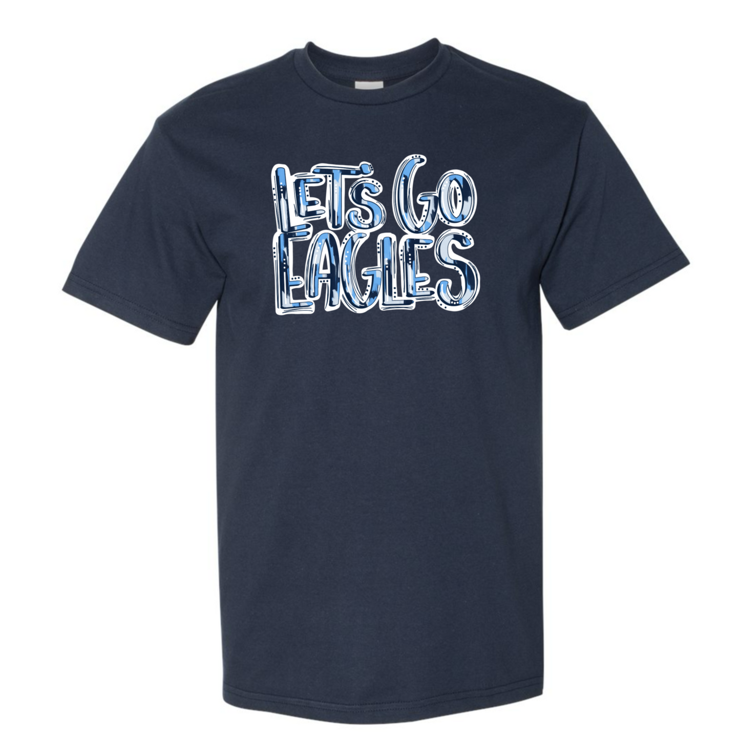 Let’s Go Eagles Brushstroke T-Shirt