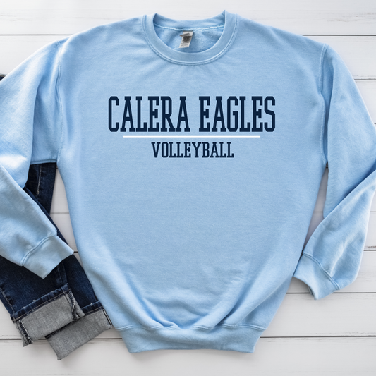 Calera Eagles Volleyball on Light Blue